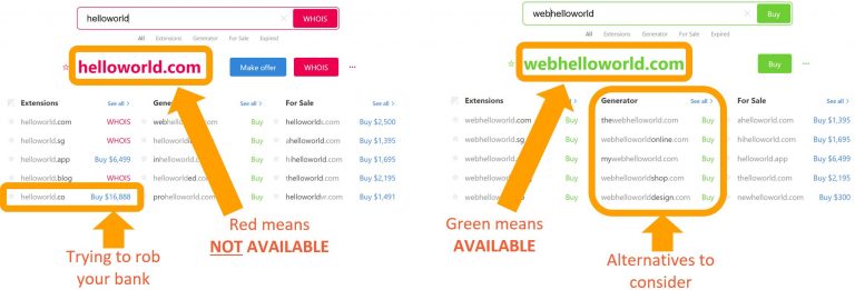 check domain name availability