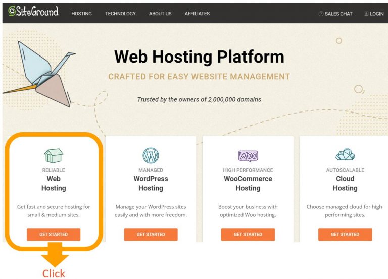 web hosting go to siteground