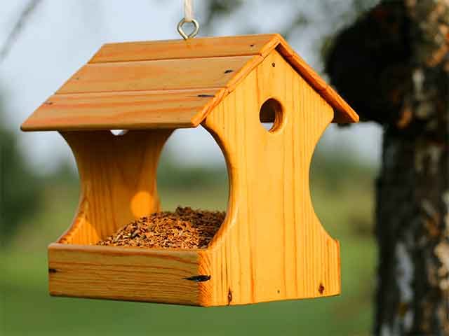 brown-wooden-bird-house-hanging-on-tree